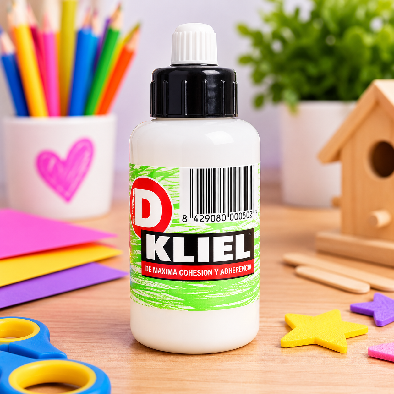 Cola blanca KLIEL 50 g en bote dosificador para manualidades
